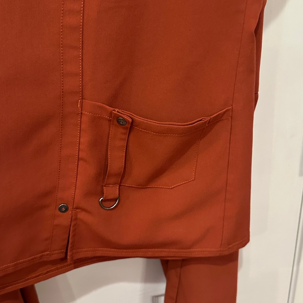 Dickies Burnt Orange Scrub Top and Pants - Picture 3 of 8